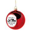 Christmas tree ball Red 8cm