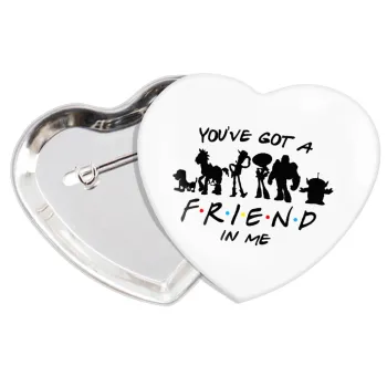 You've Got a Friend in Me, Κονκάρδα παραμάνα καρδιά (57x52mm)