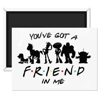 You've Got a Friend in Me, Ορθογώνιο μαγνητάκι ψυγείου διάστασης 9x6cm