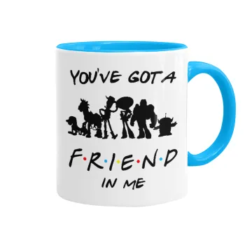 You've Got a Friend in Me, Κούπα χρωματιστή γαλάζια, κεραμική, 330ml