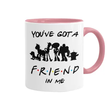 You've Got a Friend in Me, Κούπα χρωματιστή ροζ, κεραμική, 330ml