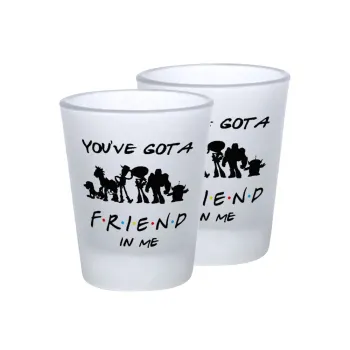 You've Got a Friend in Me, Σφηνοπότηρα γυάλινα 45ml του πάγου (2 τεμάχια)