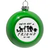 Στολίδι Χριστουγεννιάτικη μπάλα δένδρου Πράσινο 8cm