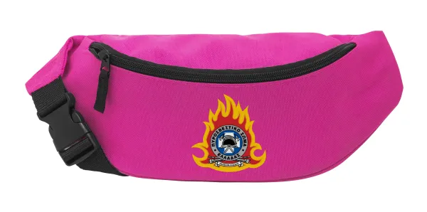 Πυροσβεστικό σώμα Ελλάδος σκούρο — Unisex waist bag (banana) in PINK color with 2 pockets