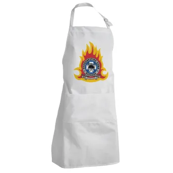 Πυροσβεστικό σώμα Ελλάδος σκούρο, Adult Chef Apron (with sliders and 2 pockets)