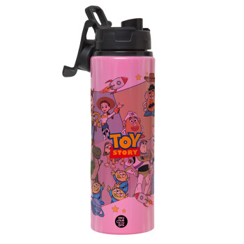 toystory characters, Metallic water bottle with safety lid, 850ml aluminum