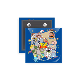 toystory characters, Κονκάρδα παραμάνα τετράγωνη 5x5cm