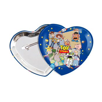 toystory characters, Κονκάρδα παραμάνα καρδιά (57x52mm)
