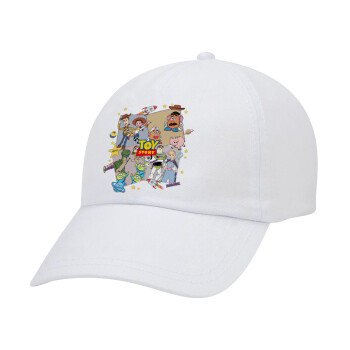 toystory characters, Καπέλο Baseball Λευκό (5-φύλλο, unisex)