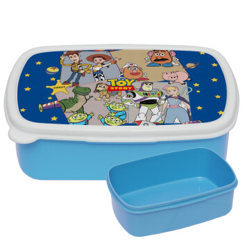 toystory characters, ΜΠΛΕ παιδικό δοχείο φαγητού (lunchbox) πλαστικό (BPA-FREE) Lunch Βox M18 x Π13 x Υ6cm