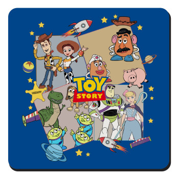 toystory characters, Τετράγωνο μαγνητάκι ξύλινο 9x9cm