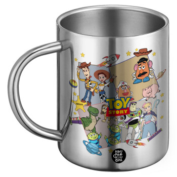toystory characters, Ανοξείδωτη Μεταλλική Κούπα 450ml - Διπλού Τοιχώματος