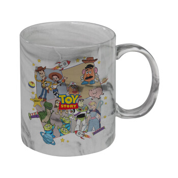 toystory characters, Κούπα κεραμική, marble style (μάρμαρο), 330ml