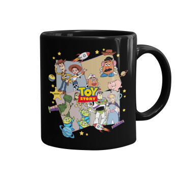 toystory characters, Κούπα Μαύρη, κεραμική, 330ml