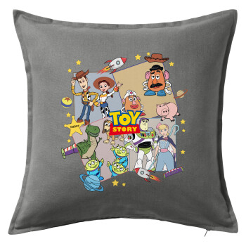 toystory characters, Sofa cushion Grey 50x50cm includes filling