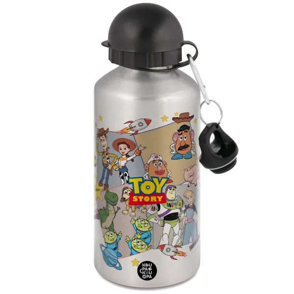 toystory characters — Metallic water jug, Silver, aluminum 500ml