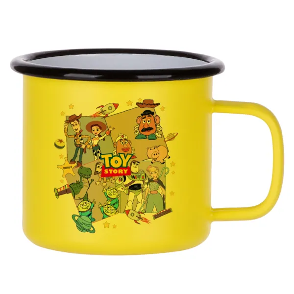toystory characters — Κούπα Μεταλλική εμαγιέ ΜΑΤ Κίτρινη 360ml