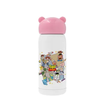 toystory characters, Pink stainless steel thermal flask, 320ml