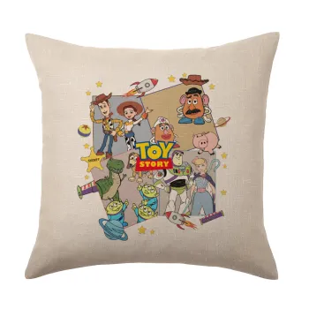 toystory characters, Μαξιλάρι καναπέ ΛΙΝΟ 40x40cm περιέχεται το  γέμισμα
