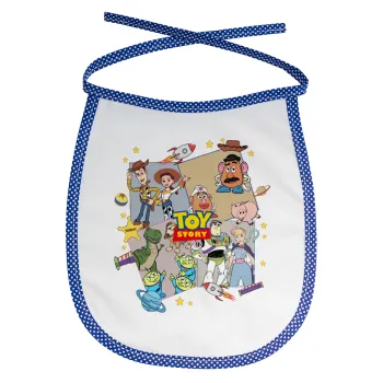 toystory characters, Σαλιάρα μωρού αλέκιαστη με κορδόνι Μπλε