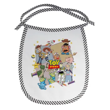 toystory characters, Σαλιάρα μωρού αλέκιαστη με κορδόνι Μαύρη