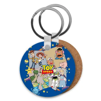 toystory characters, Μπρελόκ Ξύλινο στρογγυλό MDF Φ5cm