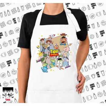 toystory characters, Ποδιά μακριά Σεφ ολόσωμη με τσέπες white (ΕΝΗΛΙΚΩΝ)