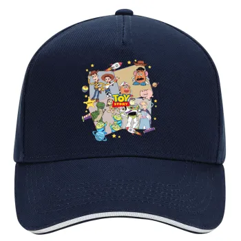 toystory characters, DRILL Adult Ultimate Hat BLUE/WHITE, (100% COTTON, ADULT, UNISEX, ONE SIZE)