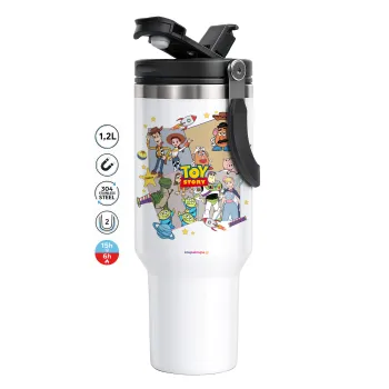toystory characters, Mega Tumbler με καπάκι, διπλού τοιχώματος (θερμό) 1,2L