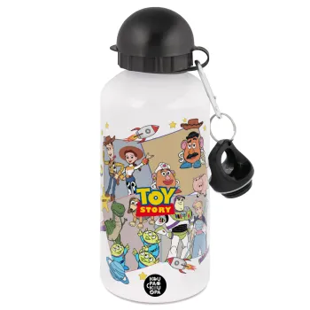 toystory characters, Metal water bottle, White, aluminum 500ml