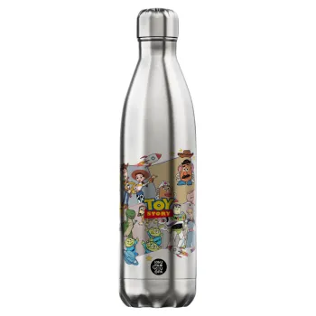 toystory characters, Μεταλλικό παγούρι θερμός Inox (Stainless steel), διπλού τοιχώματος, 750ml