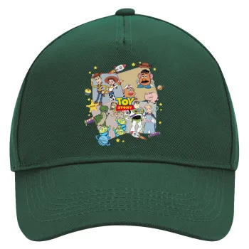 toystory characters, Καπέλο Ενηλίκων Ultimate ΠΡΑΣΙΝΟ, (100% ΒΑΜΒΑΚΕΡΟ DRILL, ΕΝΗΛΙΚΩΝ, UNISEX, ONE SIZE)