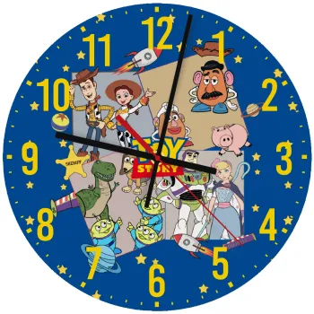 toystory characters, Ρολόι τοίχου ξύλινο (30cm)
