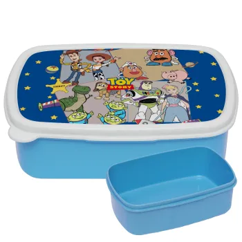 toystory characters, ΜΠΛΕ παιδικό δοχείο φαγητού (lunchbox) πλαστικό (BPA-FREE) Lunch Βox M18 x Π13 x Υ6cm
