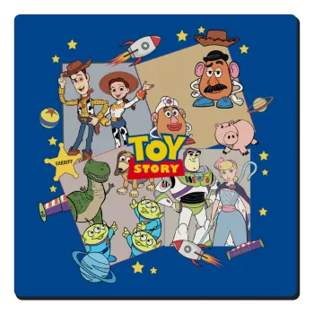 toystory characters, Τετράγωνο μαγνητάκι ξύλινο 6x6cm