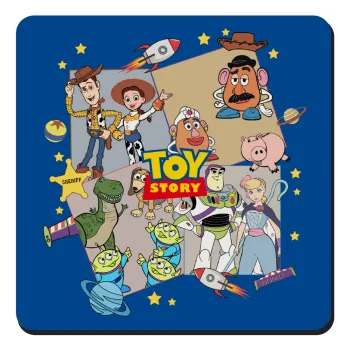 toystory characters, Τετράγωνο μαγνητάκι ξύλινο 9x9cm