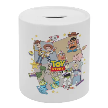 toystory characters, Κουμπαράς πορσελάνης με τάπα