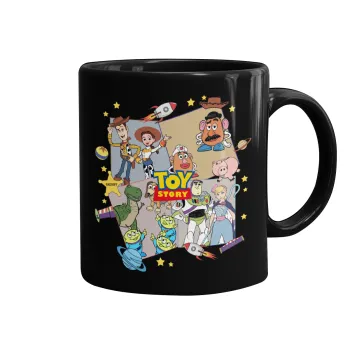 toystory characters, Κούπα Μαύρη, κεραμική, 330ml