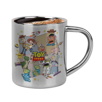 toystory characters, Double-wall metal cup for espresso (220ml)