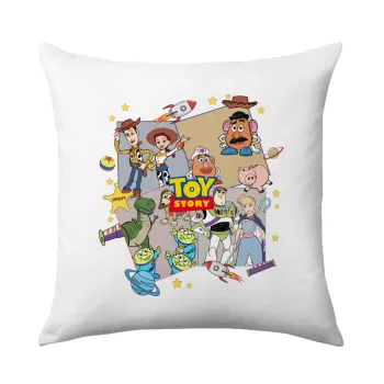 toystory characters, Μαξιλάρι καναπέ 40x40cm περιέχεται το  γέμισμα