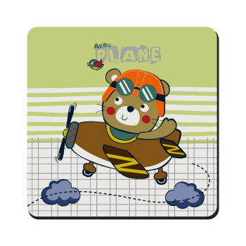 Ο μικρός αεροπόρος, Τετράγωνο μαγνητάκι ξύλινο 9x9cm