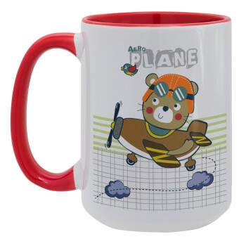 Ο μικρός αεροπόρος, Κούπα Mega 15oz, κεραμική Κόκκινη, 450ml