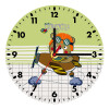 Wooden wall clock (20cm)