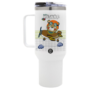 Ο μικρός αεροπόρος, Mega Tumbler με καπάκι, διπλού τοιχώματος (θερμό) 1,2L