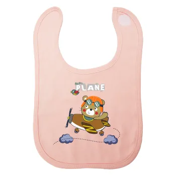 Ο μικρός αεροπόρος, Σαλιάρα με Σκρατς ΡΟΖ 100% Organic Cotton (0-18 months)