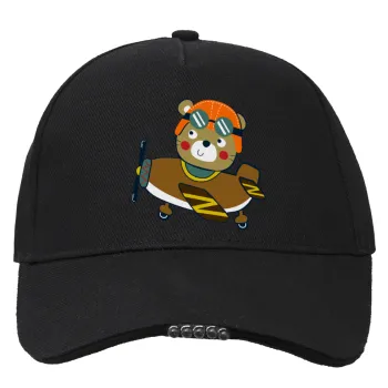 Kids Plane, Work & Activity LED Light Cap – Perfect for Night & Low Light Conditions (100% COTTON, ADULT, UNISEX)