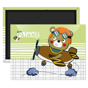 Kids Plane, Ορθογώνιο μαγνητάκι ψυγείου διάστασης 9x6cm