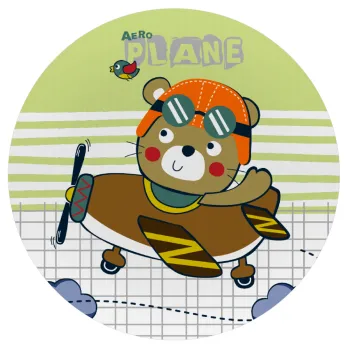 Kids Plane, Mousepad Round 20cm