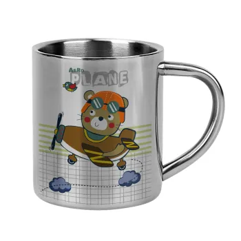 Kids Plane, Mug Stainless steel double wall 300ml