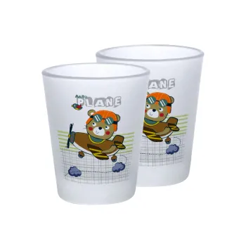 Ο μικρός αεροπόρος, Σφηνοπότηρα γυάλινα 45ml του πάγου (2 τεμάχια)